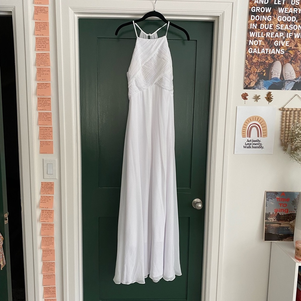 white maxi dress